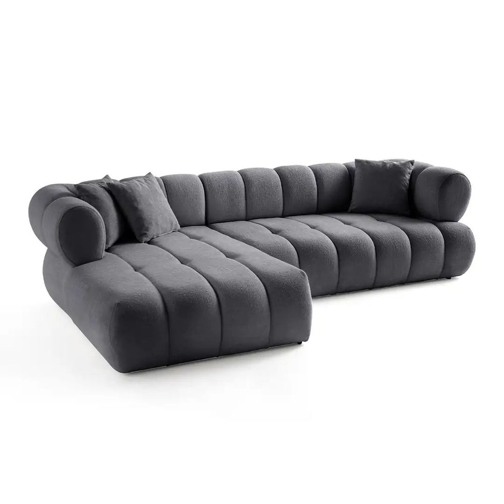 Ugaona Sofa Petra Lijeva - Tamno Siva slika 6