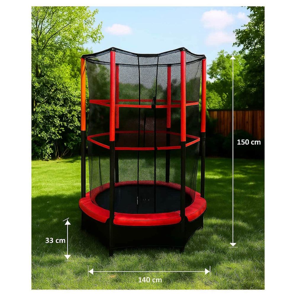 Trampolina sa zaštitnom mrežom 140cm slika 2