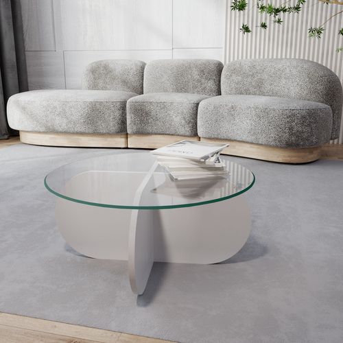 Bubble - White White Coffee Table slika 4