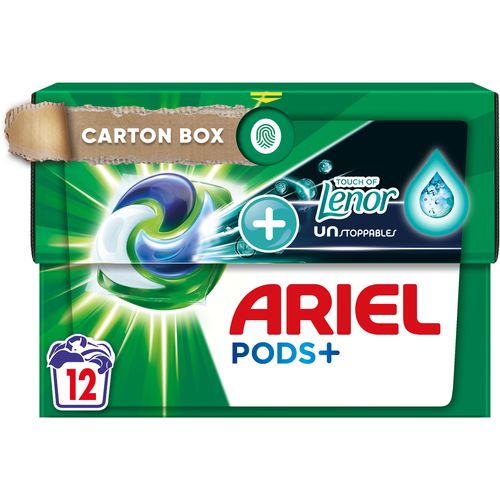 Ariel Kapsule za pranje veša +Touch of Lenor Unstoppables 12 kom, 12 pranja slika 1