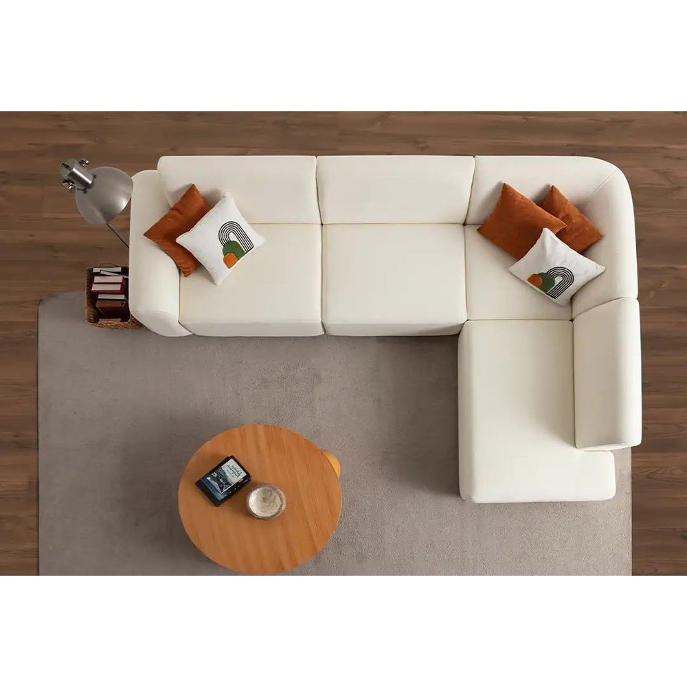 Ugaona Sofa S-Loft Desna - boje: bijela slika 5