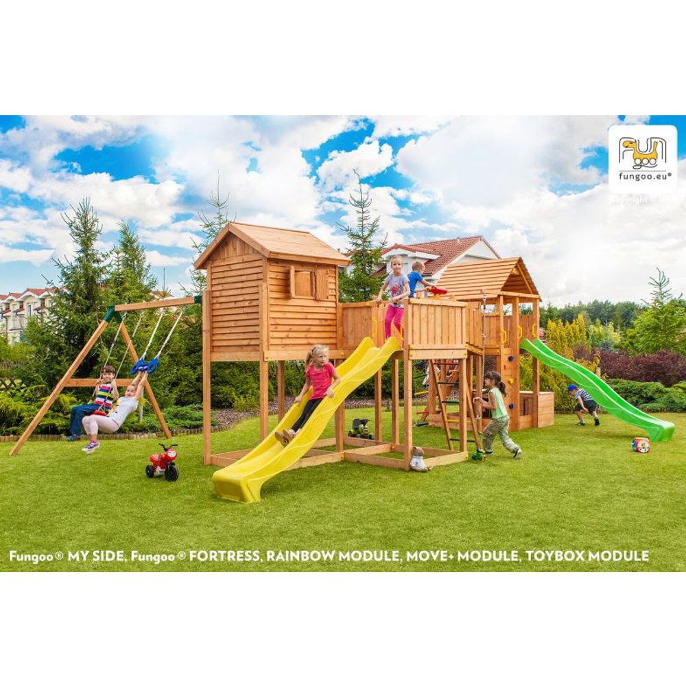 Fungoo MAXI Set PLAY BOX - Drveno dječije igralište slika 1
