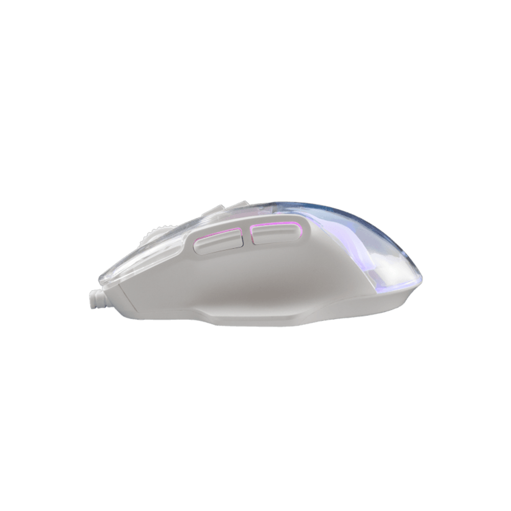 Baracuda Miš BGM-062 ANGLERFISH, bijeli slika 2