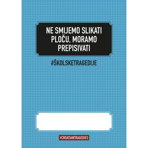 Bilježnica "Hrvatske tragedije" A4 - kvadratići SORTO slika 8