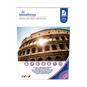 MediaRange FOTO PAPIR A4 50kom 250g MAT DUAL, za InkJet pisače , MRINK112