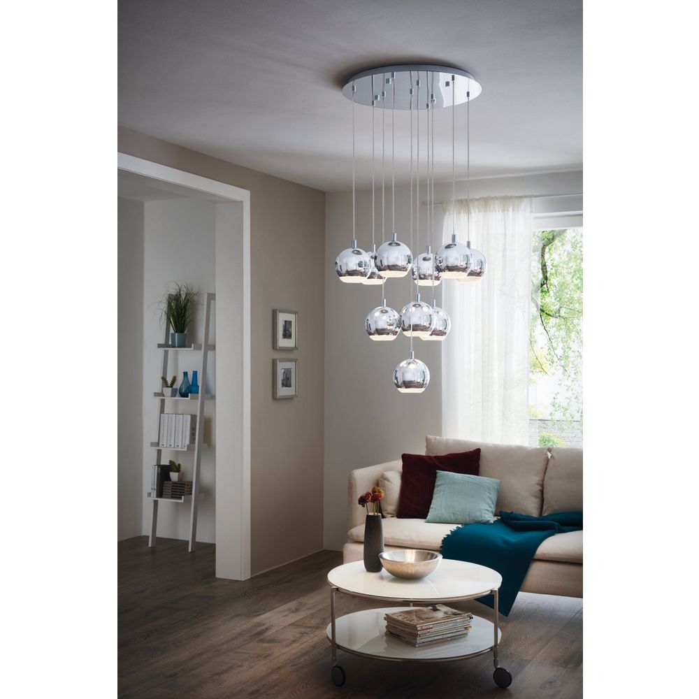 Eglo Conessa visilica/10, led, gu10, 10x3,3w, krom  slika 2