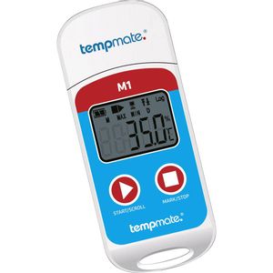 tempmate M1 uređaj za pohranu podataka temperature  Mjerena veličina temperatura -30 do +70 °C        pdf funkcija