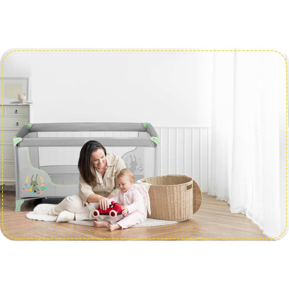 Putni krevetić 125 x 65 x 78 cm rk-240 siva i menta slika 7