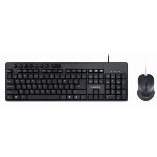 KBS-UM-04 Gembird Multimedia set mis + tastatura crni US layout A slika 1