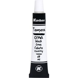 Tempera 18ml KARBON CRNA alu tuba