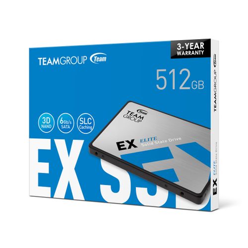 Teamgroup 512GB SSD EX2 3D NAND SATA 3 2.5" slika 5