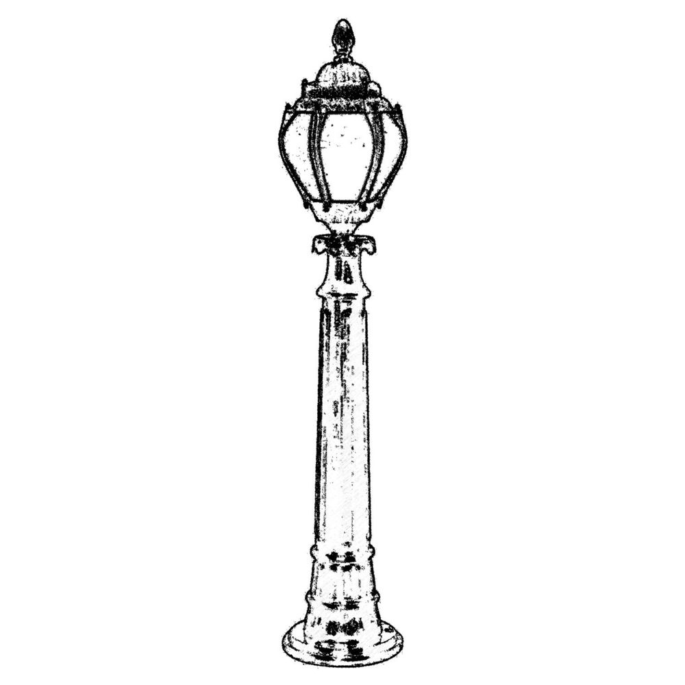 BSU-68202-BSY-BOP Crna i Bijela Spoljna Podna Lampa slika 2