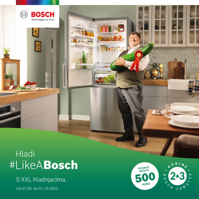 Kupi Bosch XXL hladnjak i dobivaš 500 kuna natrag i dodatne 3 godine jamstva - otkrij kako!