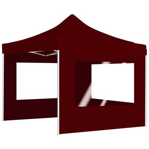 Profesionalni sklopivi šator za zabave 3 x 3 m crvena boja vina slika 14