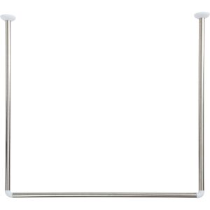 TENDANCE Držač zavjese 80x80x80cm Metalik sivi