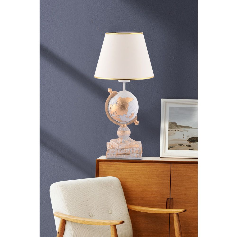 Lampa za sto World - Bijela i Zlatna slika 1
