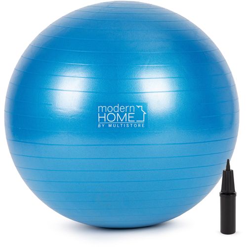 ModernHome fitness lopta plava 65cm + pumpa slika 8
