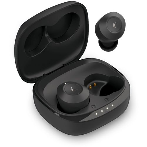 KSIX, bežične slušalice Oblivion, dizajn gumba u uhu, autonomija 4+15 h, crne slika 1