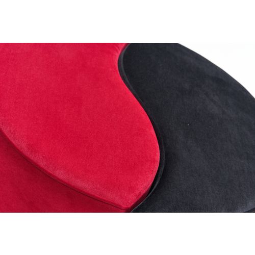 Atelier Del Sofa Tabure, Crno Crvena, Alis Puf - Red, Black slika 6