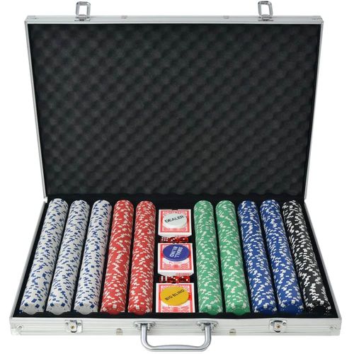 Set za Poker s 1000 Žetona Aluminijum slika 12