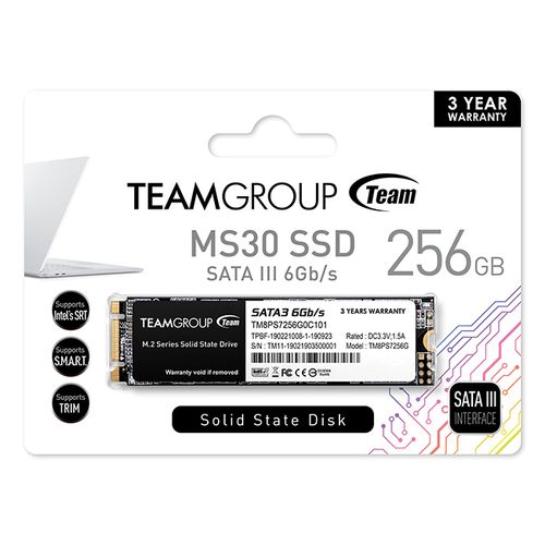 Teamgroup 256GB SSD MS30 M.2 2280 SATA3 slika 2