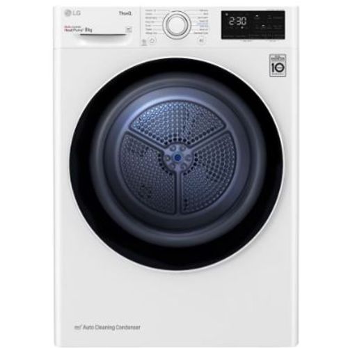 LG RH80V9AV3N Mašina za sušenje veša sa toplotnom pumpom, 8 kg, Eco Hybrid™ DUAL inverter, kondenzator sa automatskim čišćenjem, ThinQ™, WiFi funkcija slika 1