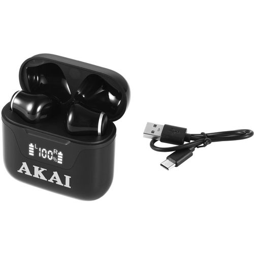 AKAI slušalice sa mikrofonom, Bluetooth, In-ear, crne BTE-J101 slika 5