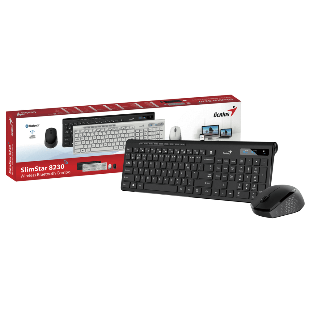 Genius Slimstar 8230 wls set wireless tastatura + miš, BT bluetooth,  BS/HR/SER layout slika 4