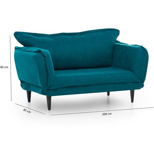 Atelier Del Sofa Dvosjed na razvlačenje, Petrol Green, Vino Daybed - Petrol Green GR124\01 slika 13