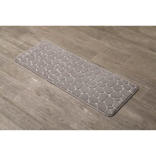 TENDANCE KUPAONSKI TEPIH PEBBLE 45X120 CM MEMORIJSKA PJENA, BEŽ slika 1