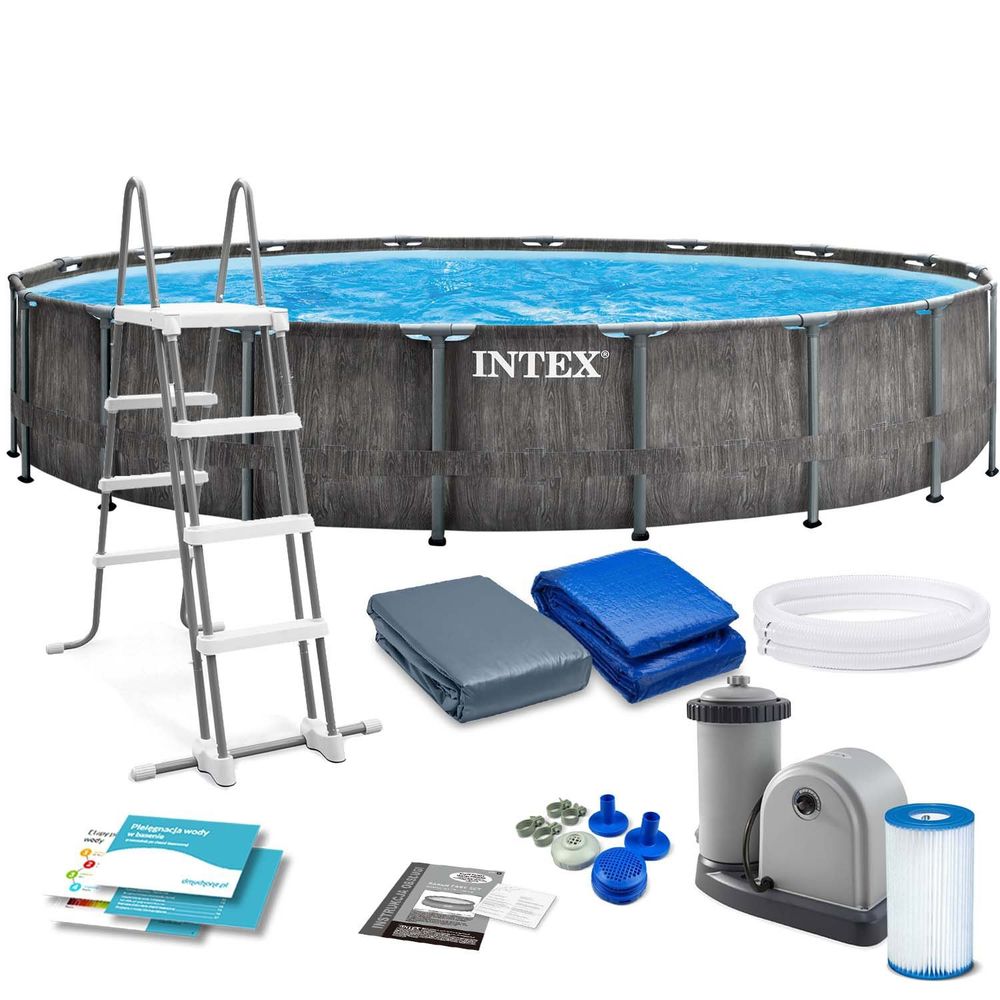 Intex montažni okvirni vrtni bazen 549 x 122 cm 12u1 slika 1