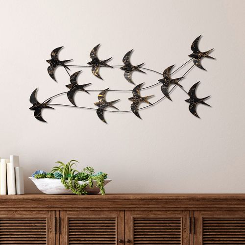 Wallity Metalna zidna dekoracija, Flock of Swallows 3 slika 2