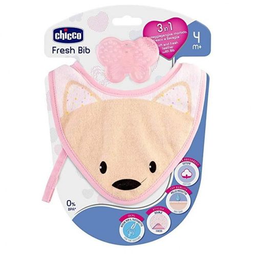 Chicco Siperak 3U1 Fresh Bib 4m+, Rozi slika 1