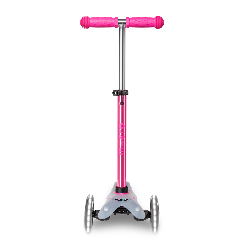 Micro Romobil Mini Deluxe Flux LED, Neochrome Pink slika 2