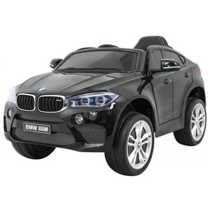 Licencirani auto na akumulator BMW X6M - crni/lakirani