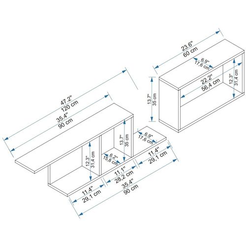 Newra - Atlantic Pine, Beige Atlantic Pine
Beige Wall Shelf slika 6