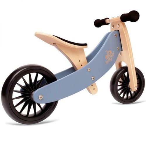 Kinderfeets Tiny Tot 2u1 Plus Drvena Guralica za djecu bez pedala - Slate Blue slika 2