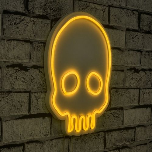 Wallity Ukrasna plastična LED rasvjeta, Skull - Yellow slika 10
