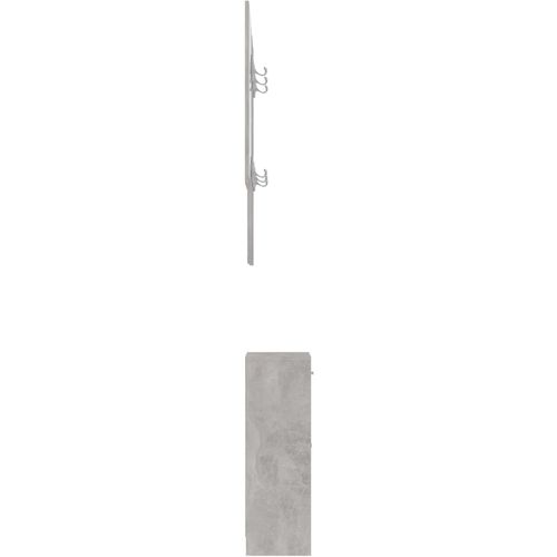 Set za hodnik siva boja betona 100 x 25 x 76,5 cm od iverice slika 33