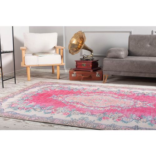 Blues Chenille - Pink AL 250  Multicolor Hall Carpet (75 x 230) slika 1