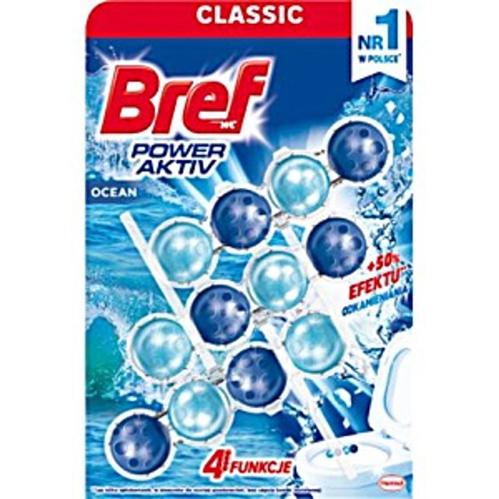 Bref Power Aktiv osvježivač WC šolje Ocean 3x50g slika 1