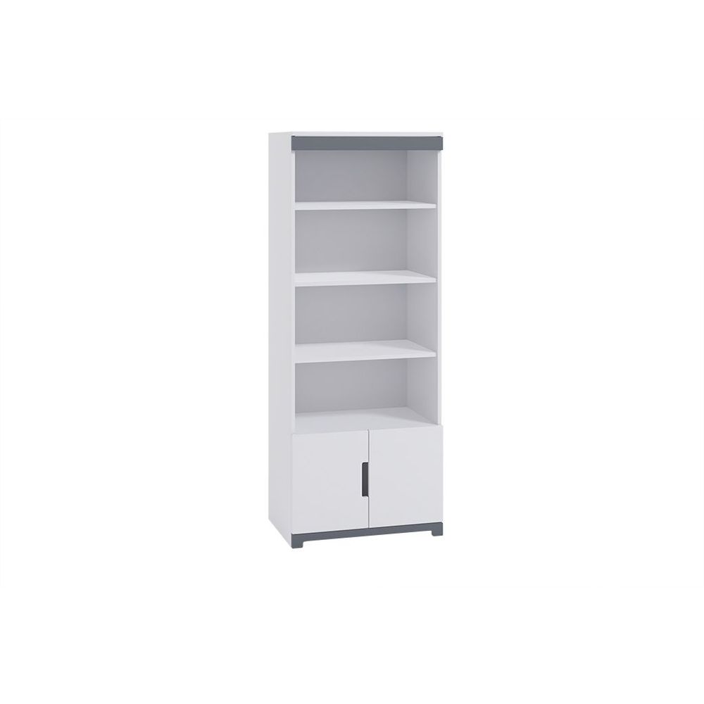 Dječiji regal Tomi 180x70x44cm, Bijeli/Sivi slika 2
