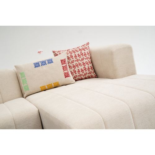 Beyza Mini Right - Krem Ugaona Sofa slika 5