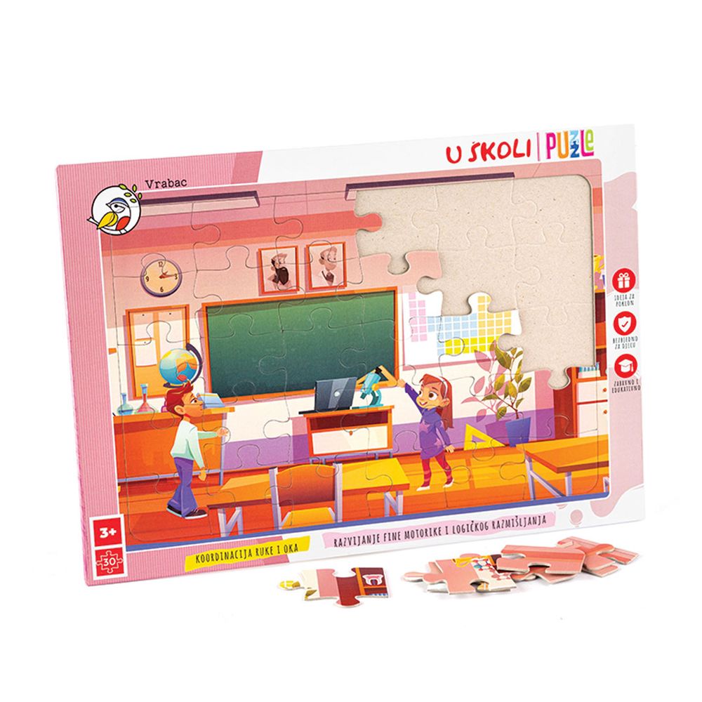 Vrabac Puzzle Fun 30, U školi slika 2