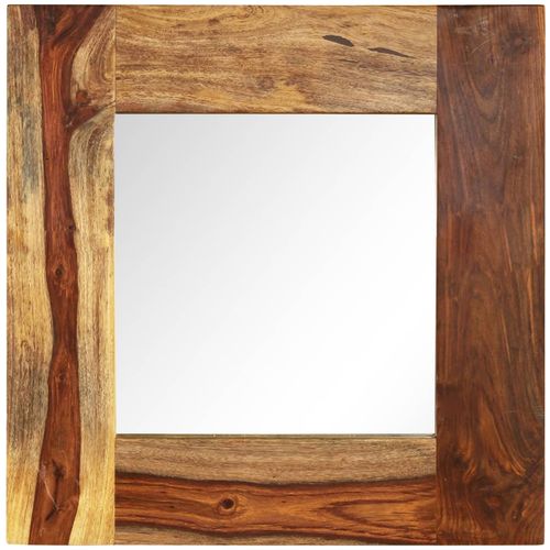 Ogledalo od masivnog drva šišama 50 x 50 cm slika 10