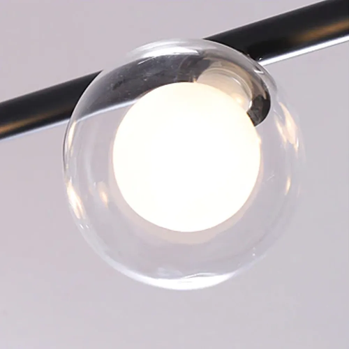 TOOLIGHT Stropna svjetiljka Metal Industrial staklo Crno APP755-6CP slika 5