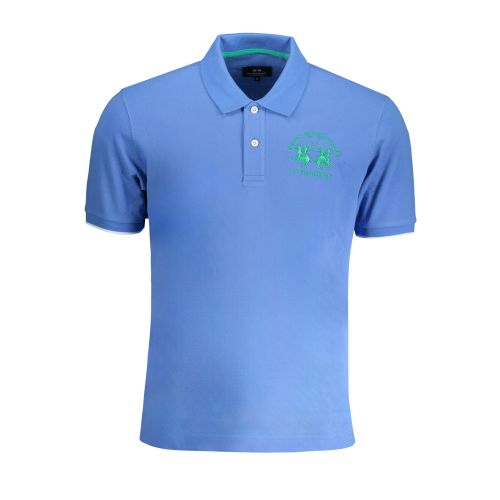 LA MARTINA MEN'S BLUE SHORT SLEEVED POLO SHIRT slika 1