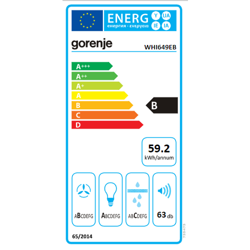 Aspirator Gorenje WHI649EXBG slika 2