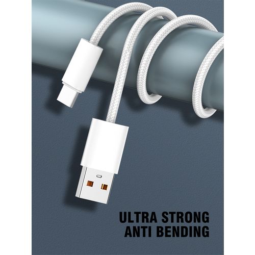 LDNIO CHARGING DATA CABLE BRAIDED (A-L) 25W 1M IPHONE WHITE LS901_L slika 3