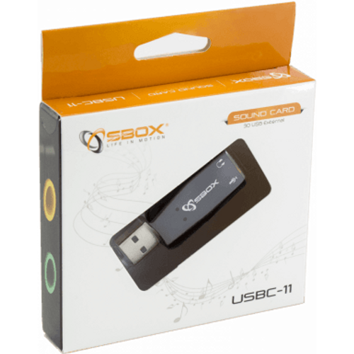 S BOX Adapter USB C11, USB / 2 x 3,5 mm slika 3